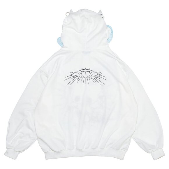 ACDC RAG Baby Punk Angel Punk Oversized Hoodie - Picture 2 of 9